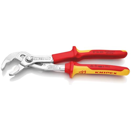 Knipex Cobra VDE High-Tech Water Pump Pliers Insulated VDE Chrome-plated 250mm 87 26 250